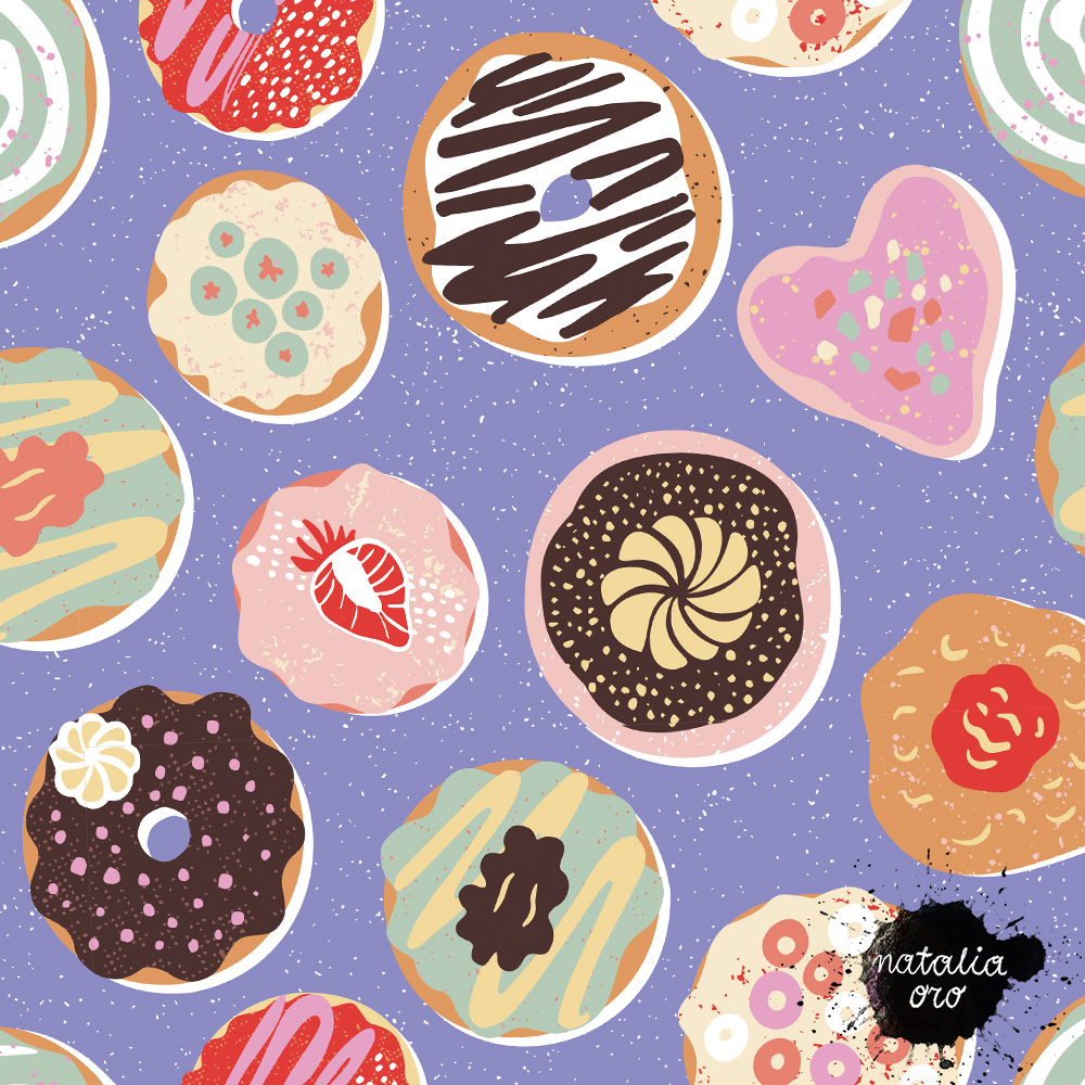 Donuts Pattern by nataliaoro 2021