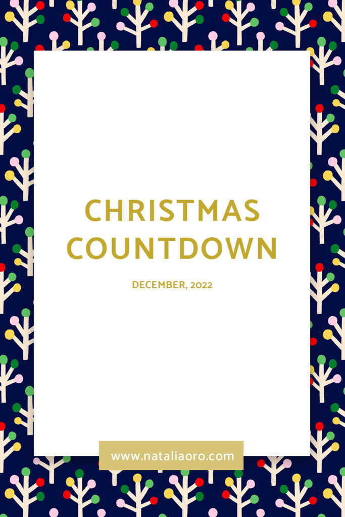 Christmas countdown 2022 titel image by nataliaoro, personal project