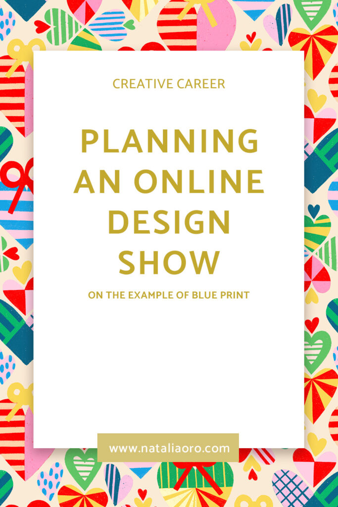 Title image Planning for Blue Print online design show by nataliaoro