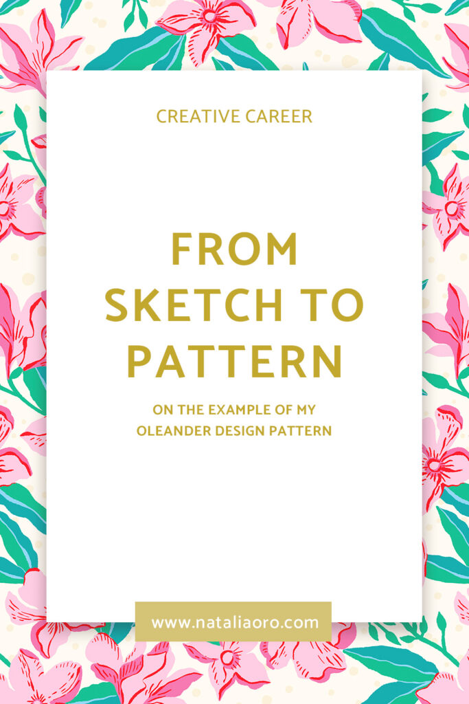 Blog From sketch to pattern title image by nataliaoro