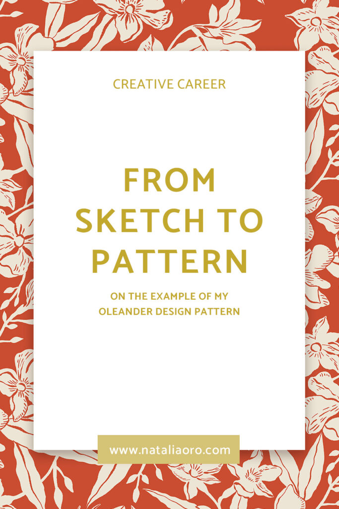 Blog From sketch to pattern title image by nataliaoro