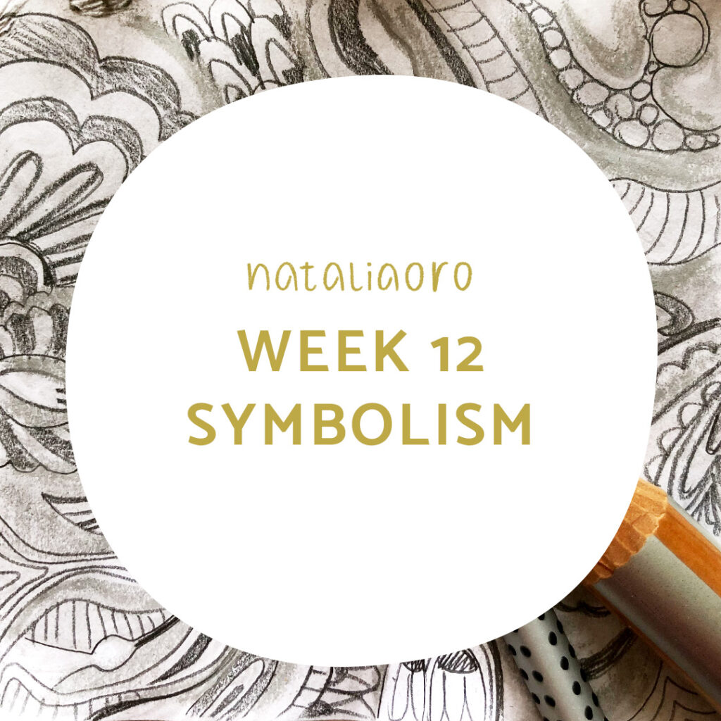 Symbolism inspired pencil drawing, nataliaoro