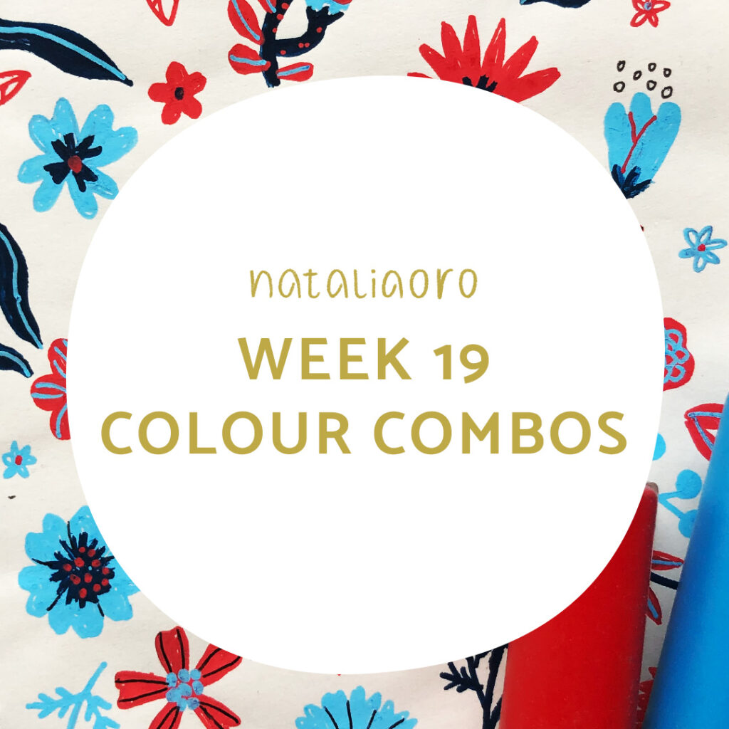 colour combinations - Posca markers, title image, nataliaoro