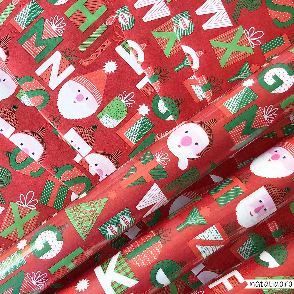 Product image of ABC-Christmas design for Gift Wrap by nataliaoro 2022