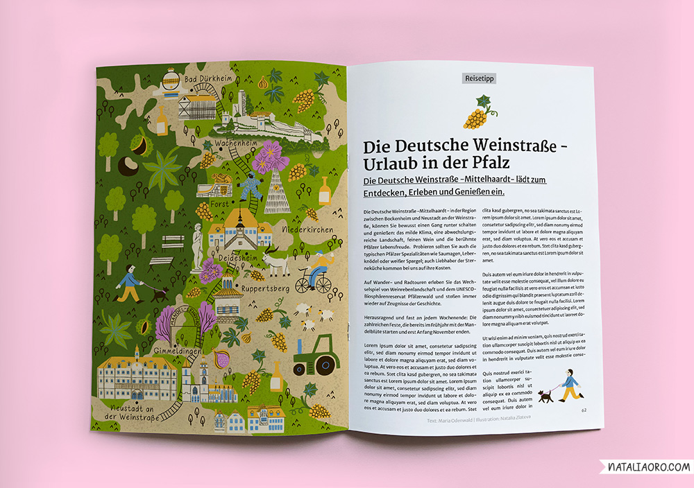 Editorial featuring the wine-growing region of Weinstrasse, by nataliaoro