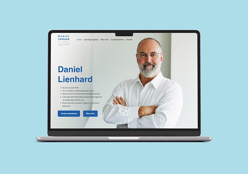 Webdesign Daniel Lienhard, Frankfurt, nataliaoro 2025