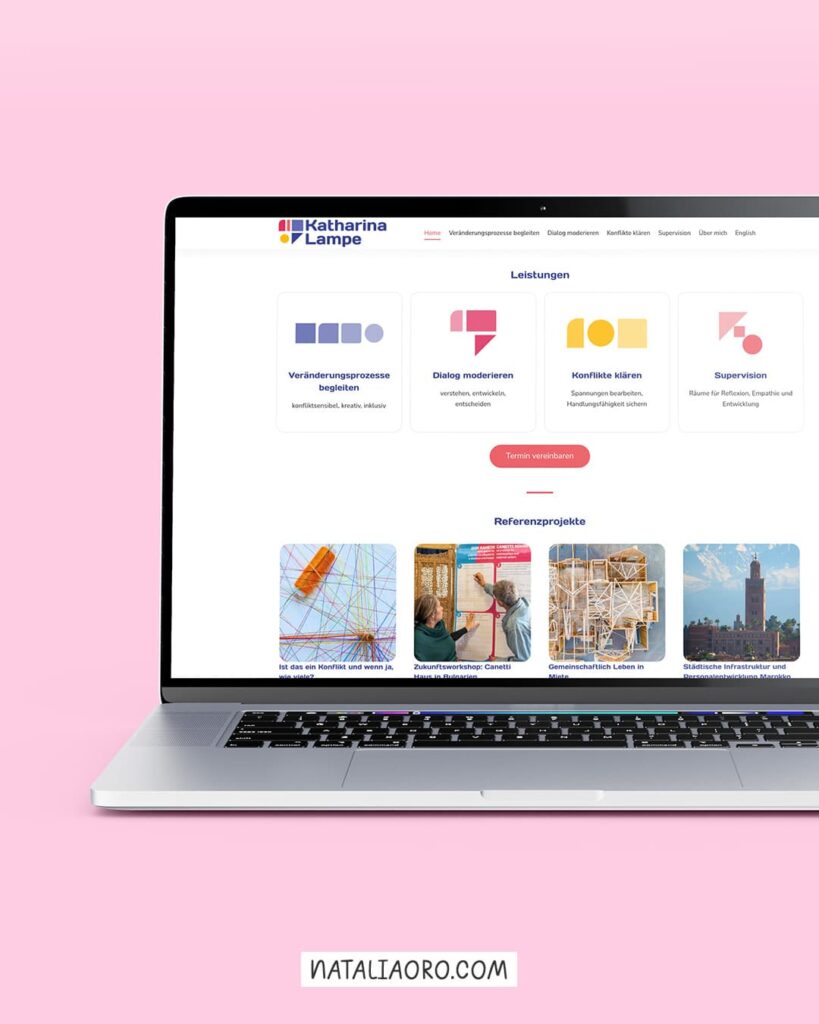 Website Design for Katharina Lampe, by nataliaoro 2026