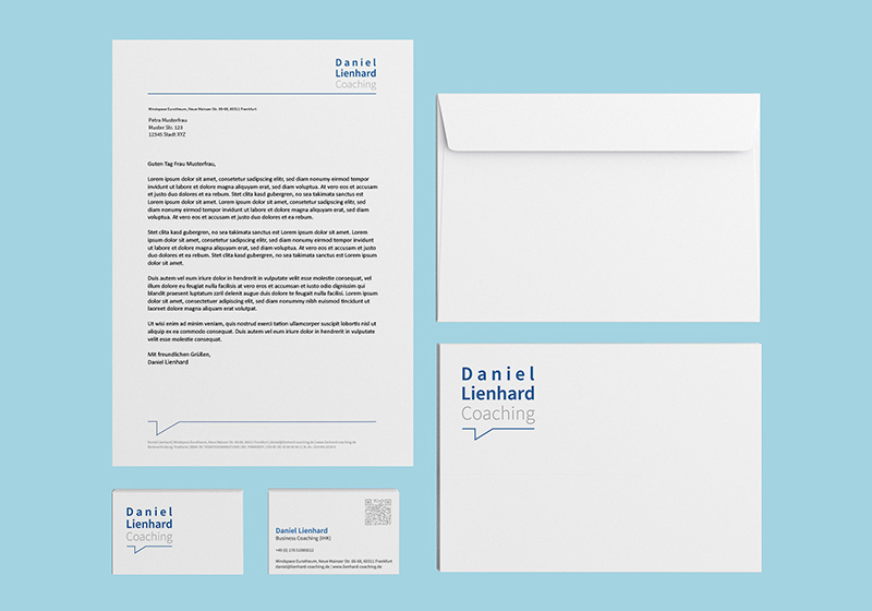 Corporate Design for Daniel Lienhard Coaching Frankfurt, by nataliaoro 2026