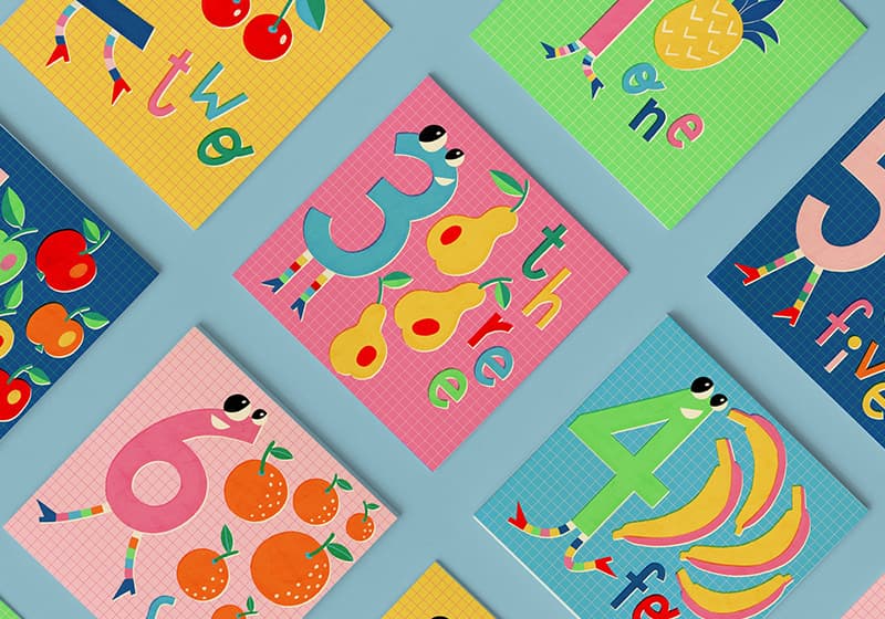 Let's learn to count memory cards with fruit and numbers, nataliaoro